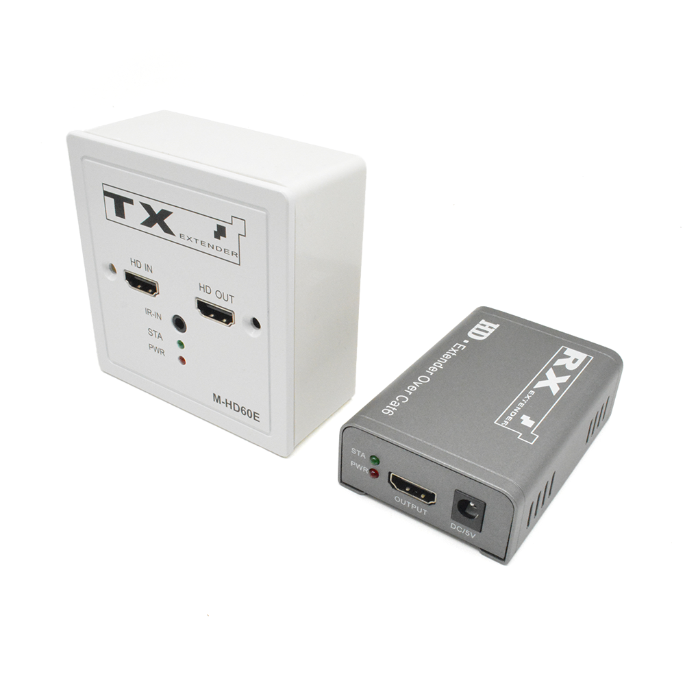 M-HD60E 86 面板高清延长器（Cat5e/6）