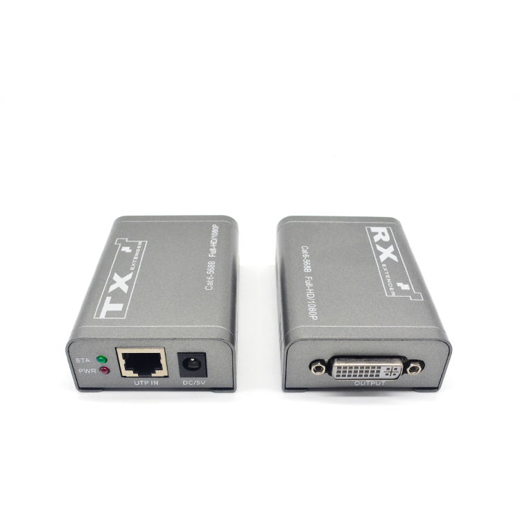 M-DH60 60m 1080P DVI 延长器 Over Cat6 带 PoC HDCP1.2