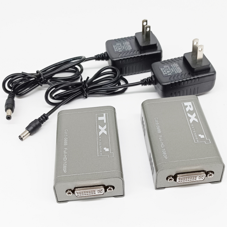 M-DH60 60m 1080P DVI 延长器 Over Cat6 带 PoC HDCP1.2