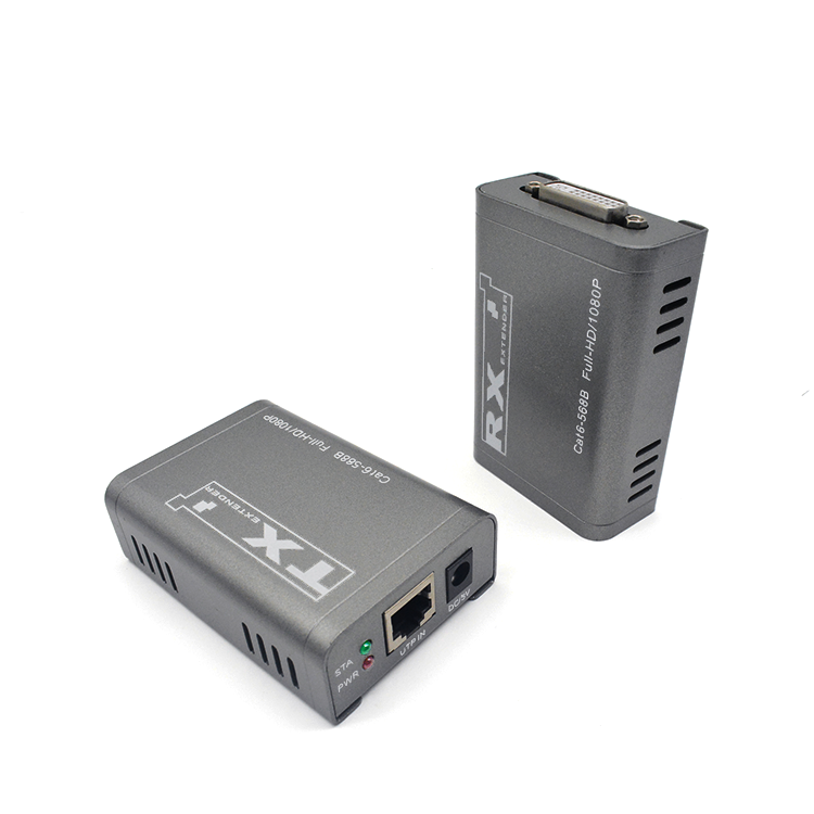 M-DH60 60m 1080P DVI 延长器 Over Cat6 带 PoC HDCP1.2