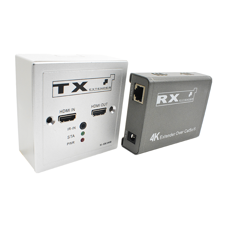 M-HK100B 4K@30Hz 100M 即插即用壁挂式视频信号延长器