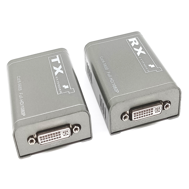 M-DH60 60m 1080P DVI 延长器 Over Cat6 带 PoC HDCP1.2