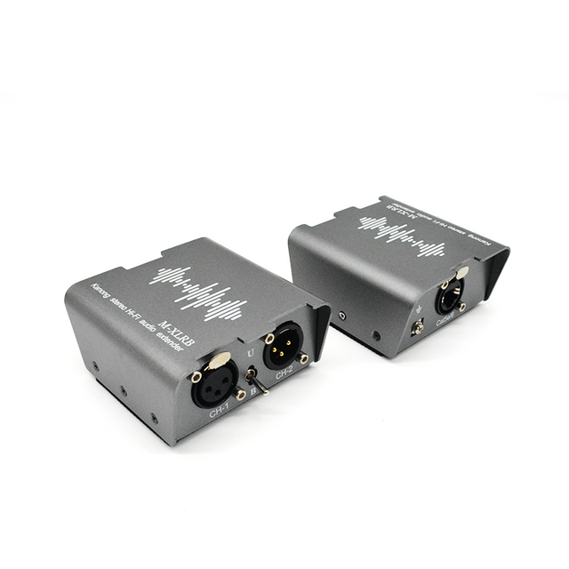 M-XLRB 双卡农 (XLR) 立体声音频扩展器（Cat5e/6）