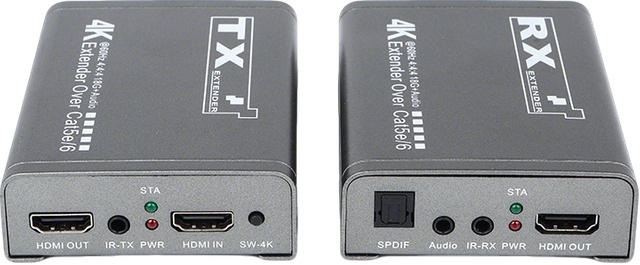 M-HK60 4K@60Hz 50M Cat5e/6 延长器 带音频 IR 环路输出 4K 视频发射器