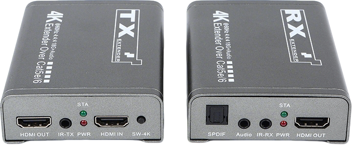 M-HK60 4K@60Hz 50M Cat5e/6 延长器 带音频 IR 环路输出 4K 视频发射器