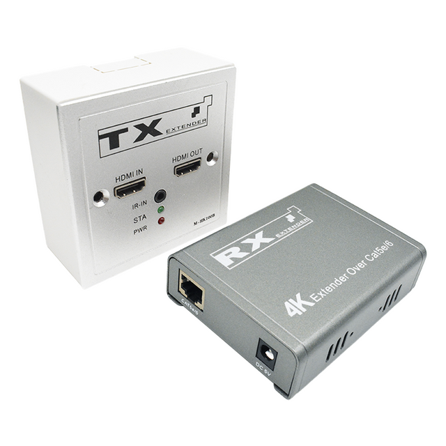 M-HK100B 4K@30Hz 100M 即插即用壁挂式视频信号延长器